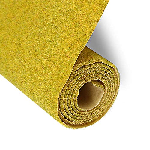 LLAMEVOL Construction Turf Sod Meadow Lawn Grass 20 Inch Building Sets Trains Artificial Grass Mat Model Architectural for Miniature Scenes Decoration Kids Craft Scenery Model DIY Green