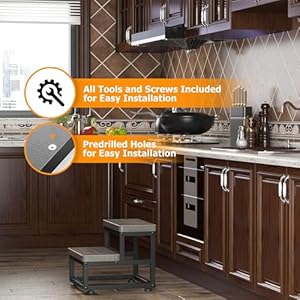 2 step wooden step stools for adults kids heavy duty stepping stools wooden bed step stools for high beds non slip 2 bedside foot stool with 500 lbs capacity kitchen bed rvs step gray  urban country home decor