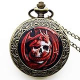 The pocket watch adopts a Roman numeral dial with a beautiful retro surface; Excellent workmanship, precise mechanical movement, elegant case, good touch feeling; The pocket watch will be an "Eye-catcher" at the suit, vest, pants or dress for gentlem...