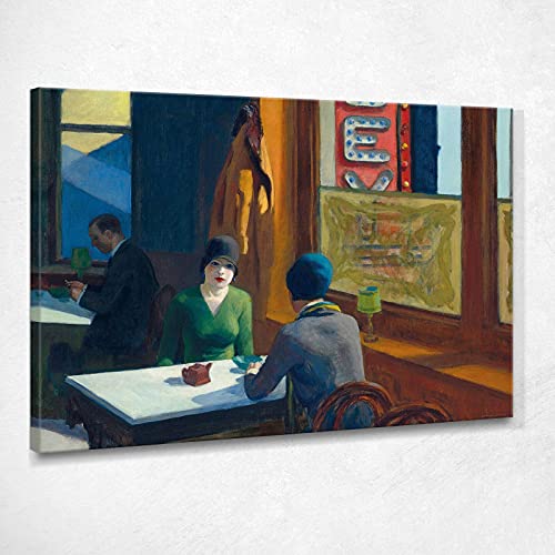 Chop Suey Edward Hopper Quadro Stampa su Tela Eho9...