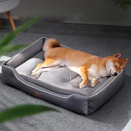 噛んでも破れない犬用ベッド オックスフォード生地 清掃しやすい ペットベッド 犬 クッション性が 高反発 滑り止め 四季通用 犬のベッド 通気 防水 快適で ペット ベッド 猫 小型犬 中型犬 大型犬 5つのサイズ S A