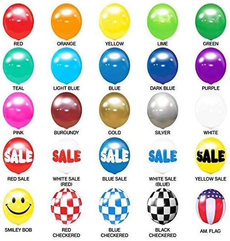 Weatherproof Reusable Paneled Balloon Cluster Pole Kit - Helium Free Plastic Outdoor Balloons - Image 7