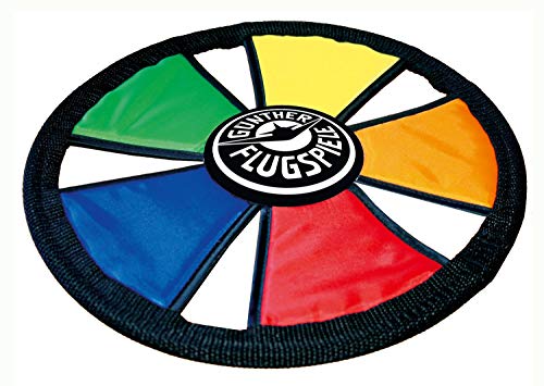 GÜNTHER FLUGSPIELE 1381 - Frisbee Soft Flying Disc, ca. Ø 25 cm, Wurfscheibe aus Textil, für Kinder ab 6 Jahren, weiche Frisbeescheibe