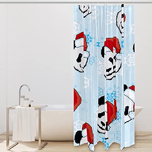 Rideau de douche hiver panda pour décorer la salle de bain en fête - 3