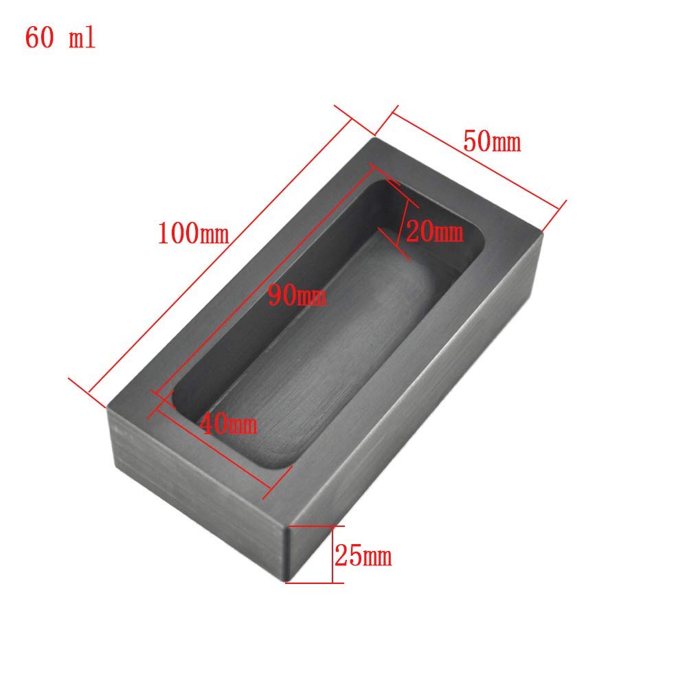 Lingottiera In Grafite Per Fusione Oro E Argento - 1 Kg, Con Maniglia - Foto 7