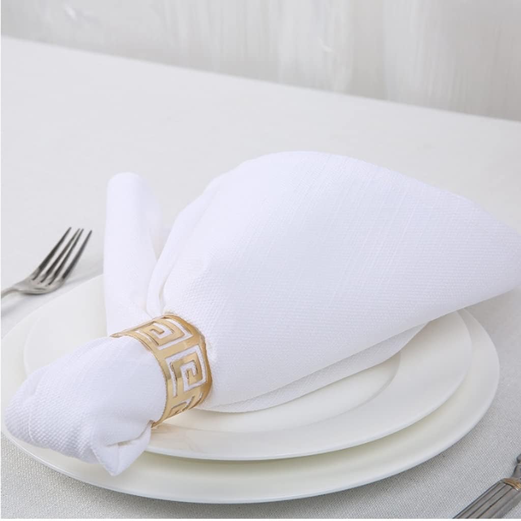 Cotton Linen Napkins Placemat Soft Dining Table Mat Check Napkin Fabric