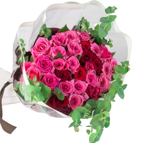 薔薇のアレンジメント プレミアム 花束 最上級 30本 (50cm)