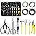 Kit Bonsai, 13 Piezas Herramientas Bonsai Incluyen Tijeras Bonsai, Alambre Bonsai, Mini Rastrillo, Pala y Tijeras de Podar para Jardineria Casera y Plantas de Balcón