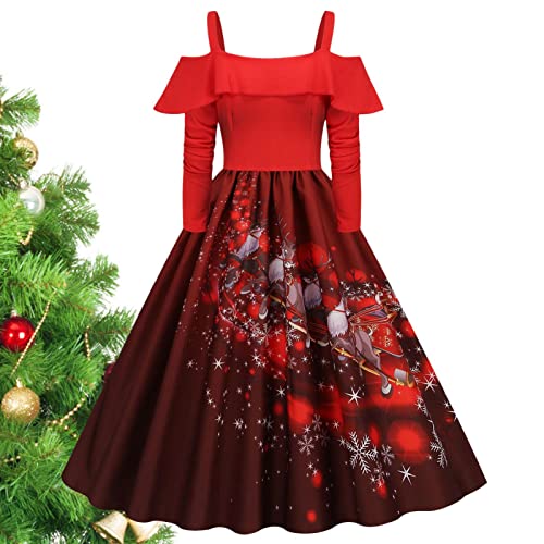 Robe festive à manches longues idéale pour dîner de Noël - 6