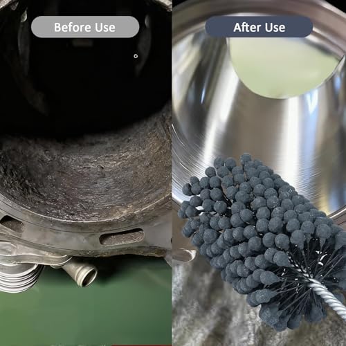 Image of Cylinder Hone, 240 Grit Silicon Carbide, 4 inch (101mm) Diameter Ball Hone | for Hole Diameters 3 3 /4 inch - 4 inch, Cylinder Engine Sanding Brush for Mild Steel, Stainless Steel and Cast Iron