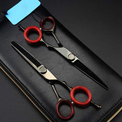 Ciseaux de coiffure professionnels à lames effilées en acier inoxydable pour coupe haute précision - 4