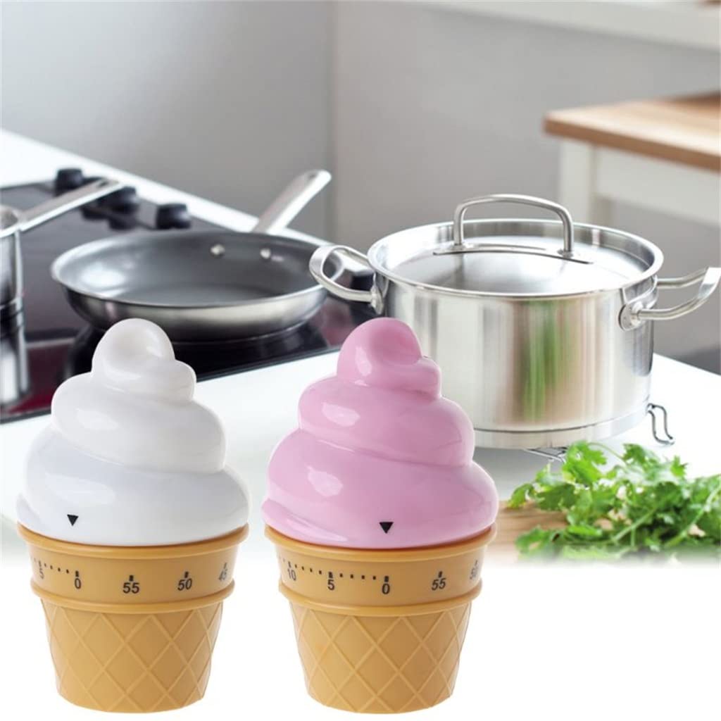 minutnik, Ice Cream Machinery Kitchen Timer Cooking Countdown Clock Gadgets(Argento)