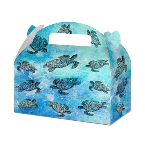 Boîtes à friandises tortues de mer solides pour transporter les bonbons d'anniversaire sans déchirure