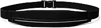 Pochete Esportiva Run Flat para Corrrida Unissex - Faixa Refletiva Noturna, Cinto Ajustável até 120cm, Impermeável, Esportiva, Corrida, Bike e Treino, Leve,Compacta e Discreta - Qualidade Premium