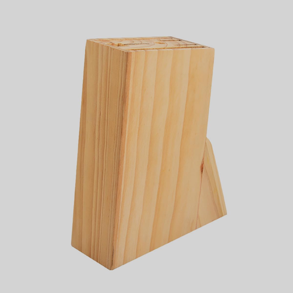 Housoutil Support pour Couteaux Cuisine en Bois Naturel Porte-Couteaux Multifente Stable Rangement Sécurisé pour Couteaux et Ustensiles Cuisine Accessoire Pratique pour Plan de Travail