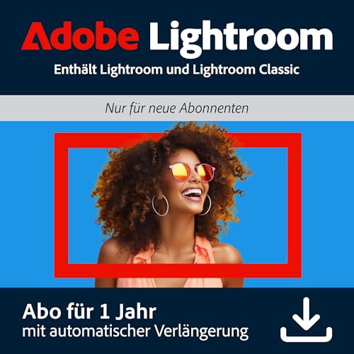 Adobe Lightroom inkl. Lightroom Classic 1 TB | Fotos bearbeiten, organisieren &...