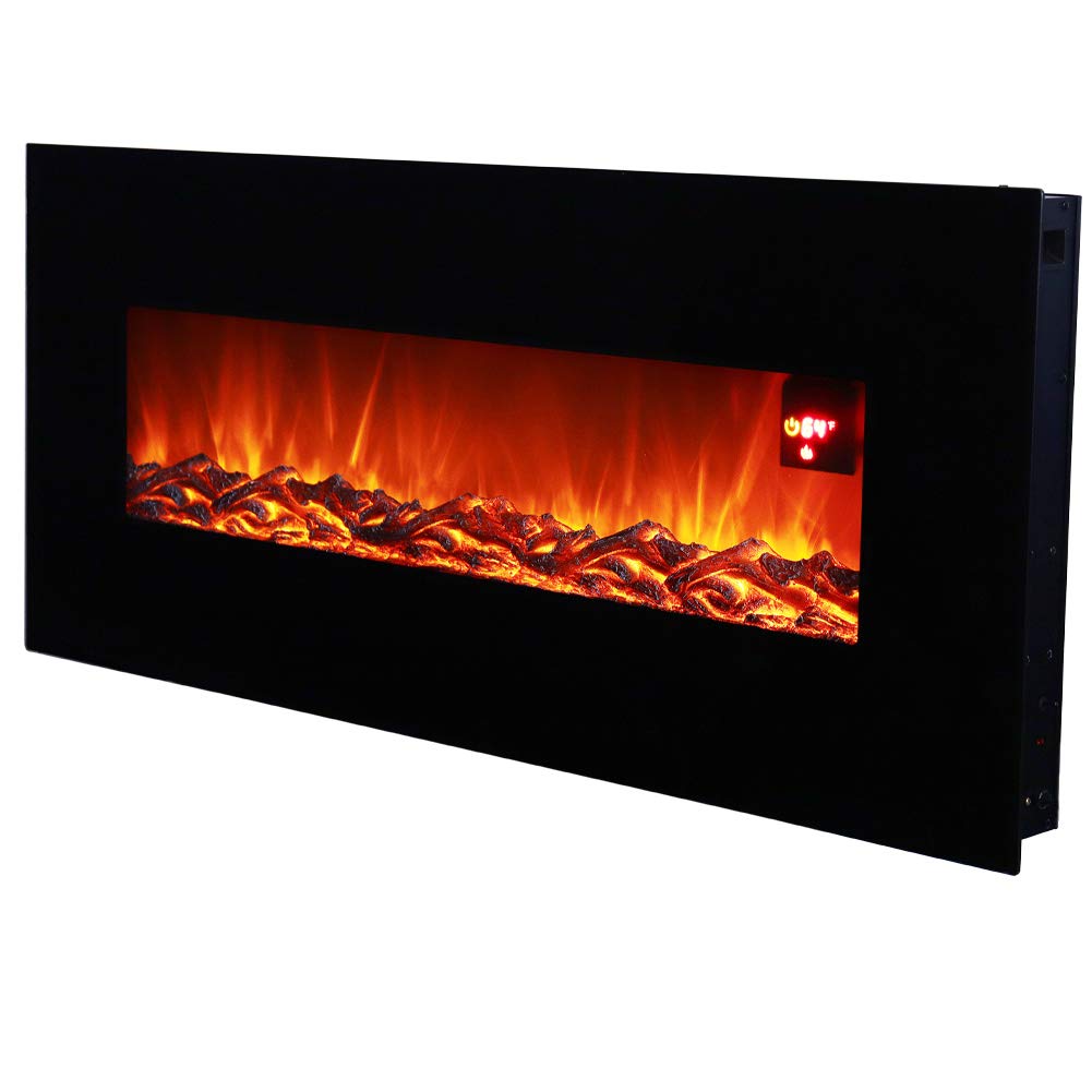 Buy Electric Fireplace Wall ed Electric Fire with Remote Control, Heater with Timer, Adjustable
