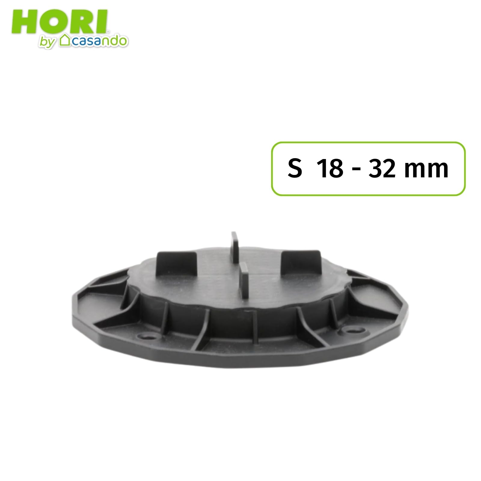 HORI Terrassenplatte Noce Braun Feinsteinzeug Komplettset 120x40x2cm Außenfliese Rutschfest R11 Frost-und Salzbeständig Fläche: 6 m² Verlegeart: inkl. Plattenlager Höhe: 18-32 mm