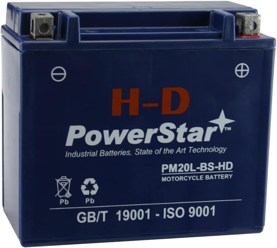 PowerStar YTX20L BS PM20L-BS-HD Battery Yamaha Grizzly 600 660 700 Motorcycle Battery For UTV ATV YTX20L-BS Maintenance Free – AGM/SLA Powersports Battery PowerStar YTX20L BS PM20L-BS-HD Battery Yamaha Grizzly 600 660 700 Motorcycle Battery For UTV ATV YTX20L-BS Maintenance Free – AGM/SLA Powersports Battery
