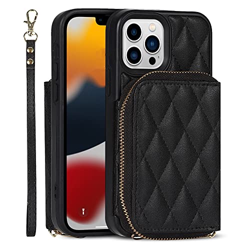 Lanière de portefeuille de luxe et étui de téléphone en cuir premium