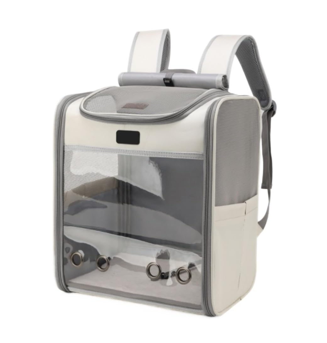 Transportin Gato Perro Mochila para Gatos Mochila para Gatos Portador para Gatos Cachorros Mochilas Porta Gatos con Malla Transpirable Resistente A Los Arañazos Transportin Gato Coche(B)