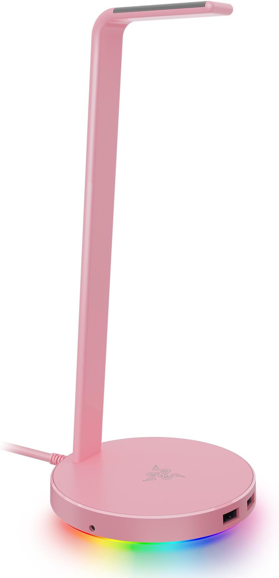 Base Station V2 Chroma: Chroma RGB Lighting - Non-Slip Rubber Base - Designed For Gaming Headsets - Quartz Pink