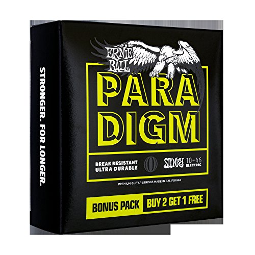 Ernie Ball Regular Slinky Paradigm Jeu de 3 cordes pour guitare électrique, calibre 10-46 - Les Beatles, Paul McCartney, John Lennon, RIngo Starr, George Harrison Ernie Ball Regular Slinky Paradigm Jeu de 3 cordes pour guitare électrique, calibre 10-46 – Image 3