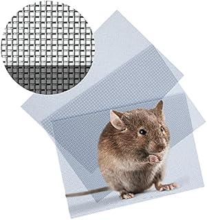 froboo Rodent Mesh Sheet A4 Size (300mm x 210mm) Stainless Steel Wire Metal Mesh Sheets - (1mm x 1mm) Block Holes Stop Insects, Mice, Rats - Use To Cover Air Bricks & Air Vents - 3 Pack