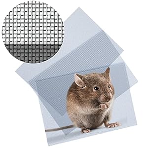 froboo Rodent Mesh Sheet A4 Size (300mm x 210mm) Stainless Steel Wire Metal Mesh Sheets – (1mm x 1mm) Block Holes Stop…