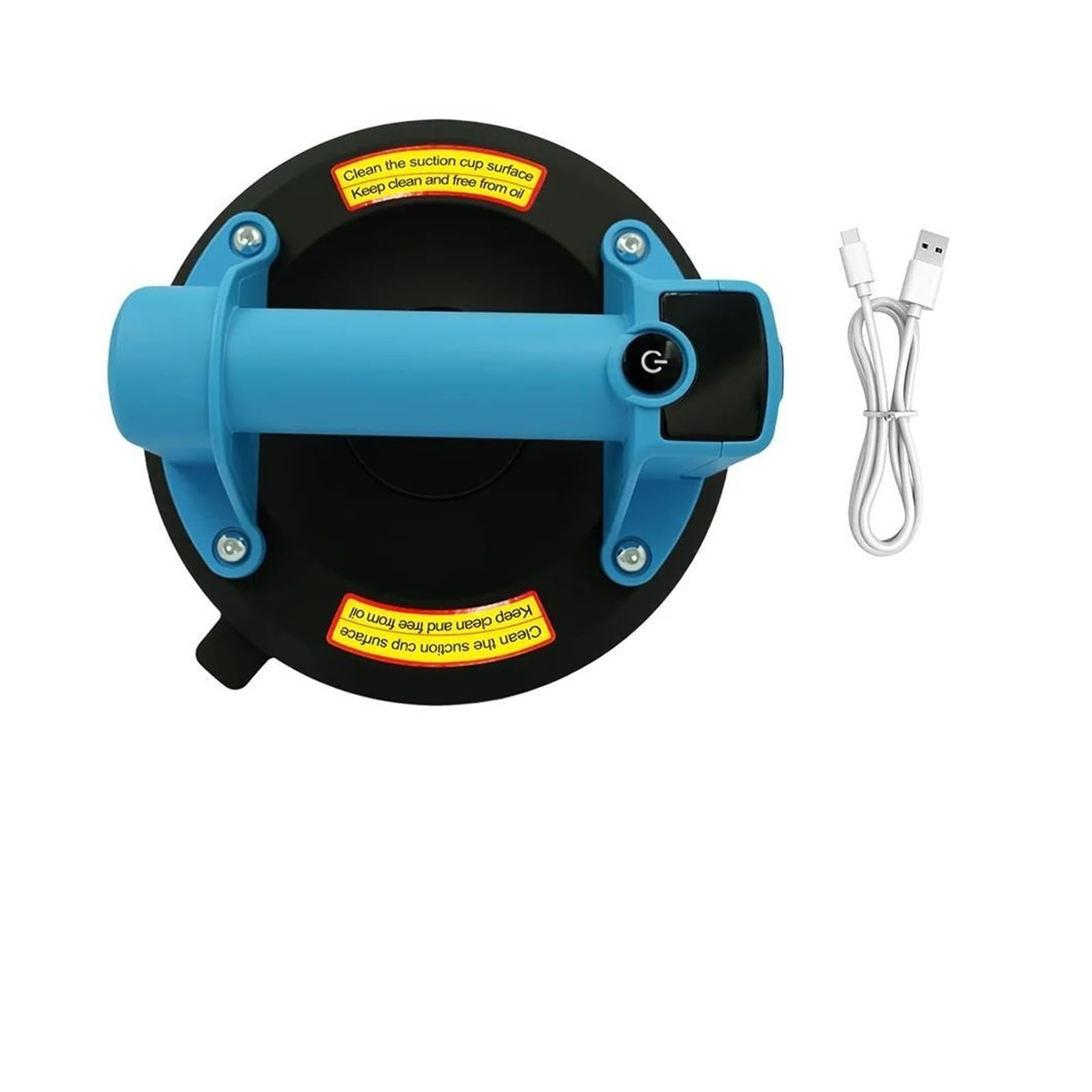 Leprem Blu 250Kg Load Electric Chargeable Vacuum Suction Cup With One-Button Adsorption(Blu)