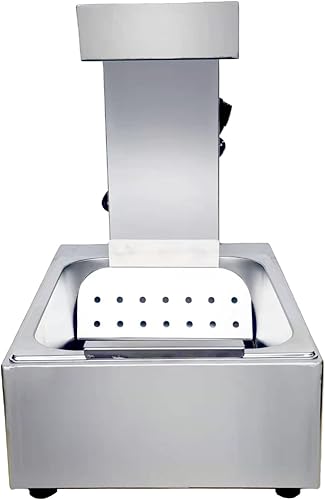 Calentador de papas fritas de pie independiente, estación de descarga de papas fritas, lámpara de calor para restaurante para calentamiento de
