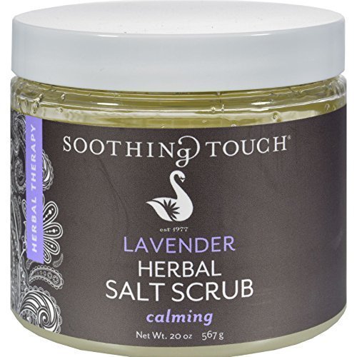 Relaxing Herbal Salt Scrub with Lavender Aroma for a Calming Touch