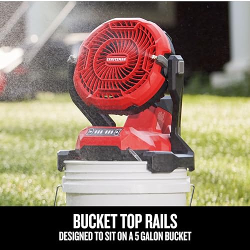 CRAFTSMAN V20 Cordless Personal Fan, Misting Fan, Settings for Mist and Airflow, Compact, Bare Tool Only (CMCE003B) - image 3
