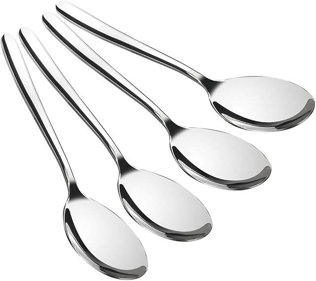 Yarebest 4 Pieces Serving Spoons Large, Stainless Steel Spoon for Serving, Buffet Serving Spoons