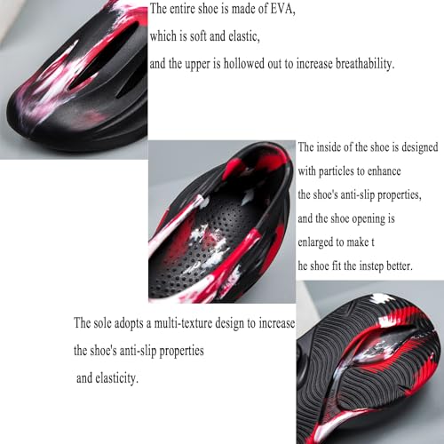 Foam Runner Shoes for Men Women Slip-On Hollow Out Shoes Foam Runner Style Lightweight Durable EVA Material Breathable Soft Cloud Slippers for Men Women3