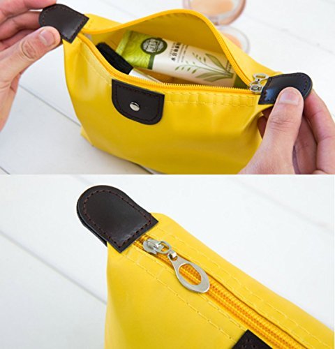 Miniatura 2 de AKOAK Bolso cosmético de nylon impermeable multifuncional - Amarillo - Viajes