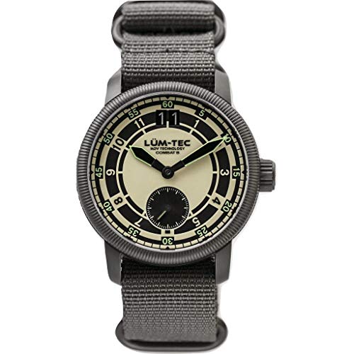 Lum-Tec Combat B47 MAX LUM Wrist Watch - Grey - Nylon Strap
