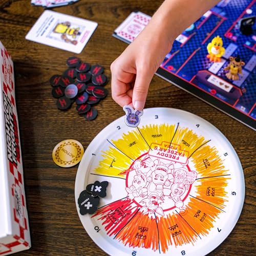 Miniatura 3 de FUNKO GAMES – Five Nights at Freddy’s: Night of Frights – Juego de Mesa de Terror y Estrategia para Niños Desde 8 Años – con Figuras de Freddy, Foxy, Chica y Bonnie – 2 a 4 Jugadores – 30 Min