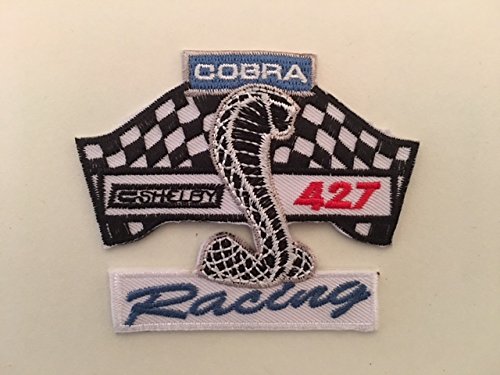 Aufnaher Toppa Iron-on Patches – Cobra Shelby 427 Racing 8 x 6.5 cm