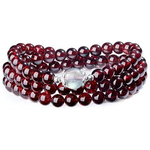COAI® Pulsera Multicapa Labradorita y Granate Cover