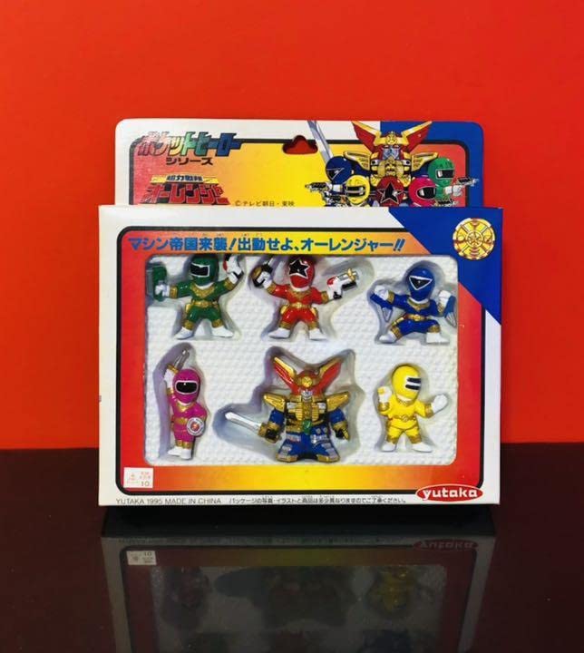 ★超力戦隊オーレンジャー ソフビ　フィギュア 5セット　1995 ☆超力戦隊オーレンジャー ソフビ フィギュア 5セット 1995