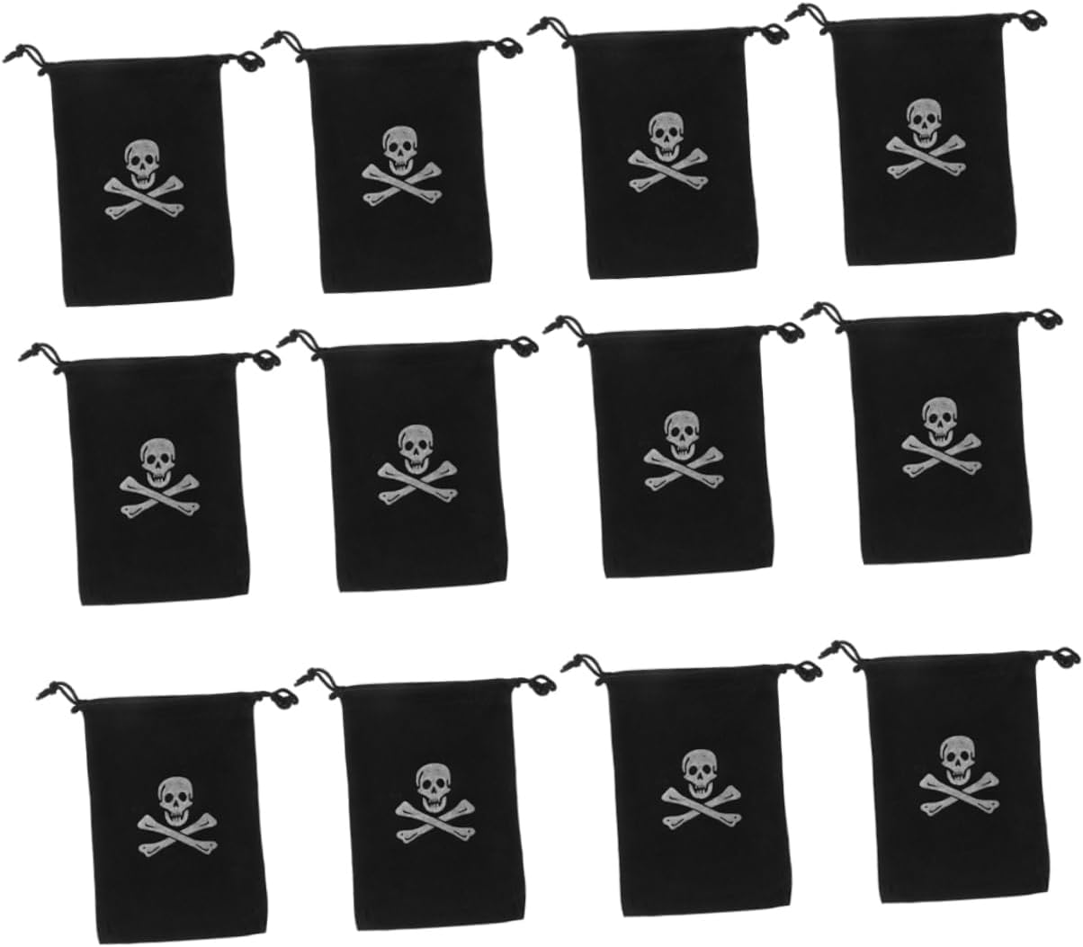 NAMOARLY 30pcs Pirate Treasure Drawstring Bags for Halloween Party Favors for Storing Candy and Items for Themed Events and Festive Celebrations