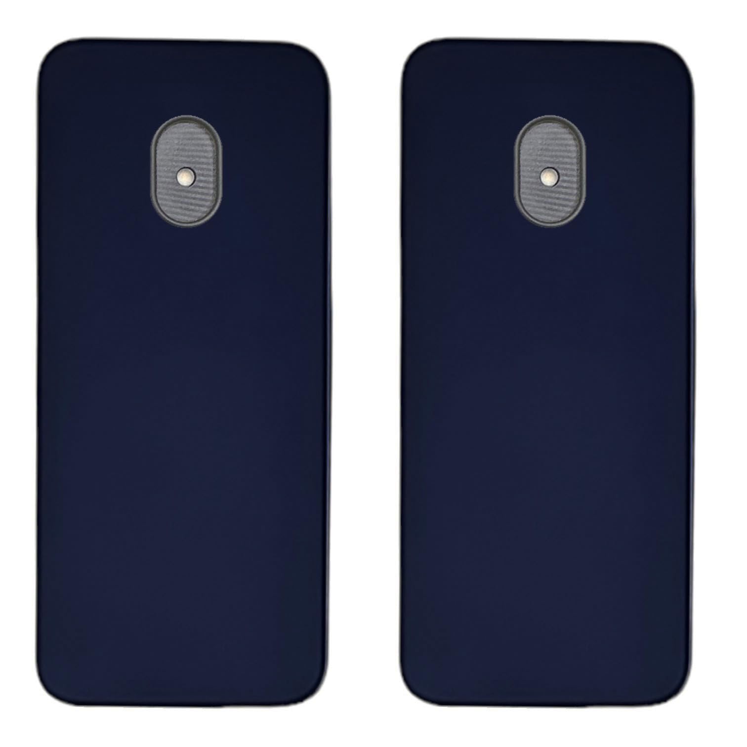 ZAOMA Thermoplastic Polyurethane Back Cover Case Compatible for Nokia 220 4G 2024 DS-Model No. : TA-1617-(Pack of 2) (NK2204G_PREMBLUE)