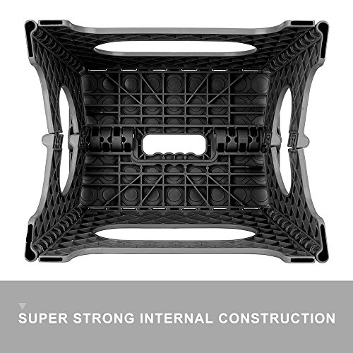 Acko Folding Step Stool - 13 inch Height Premium Heavy Duty Foldable Stool for Adults, Kitchen Garden Bathroom Stepping Stool (1 Pack)