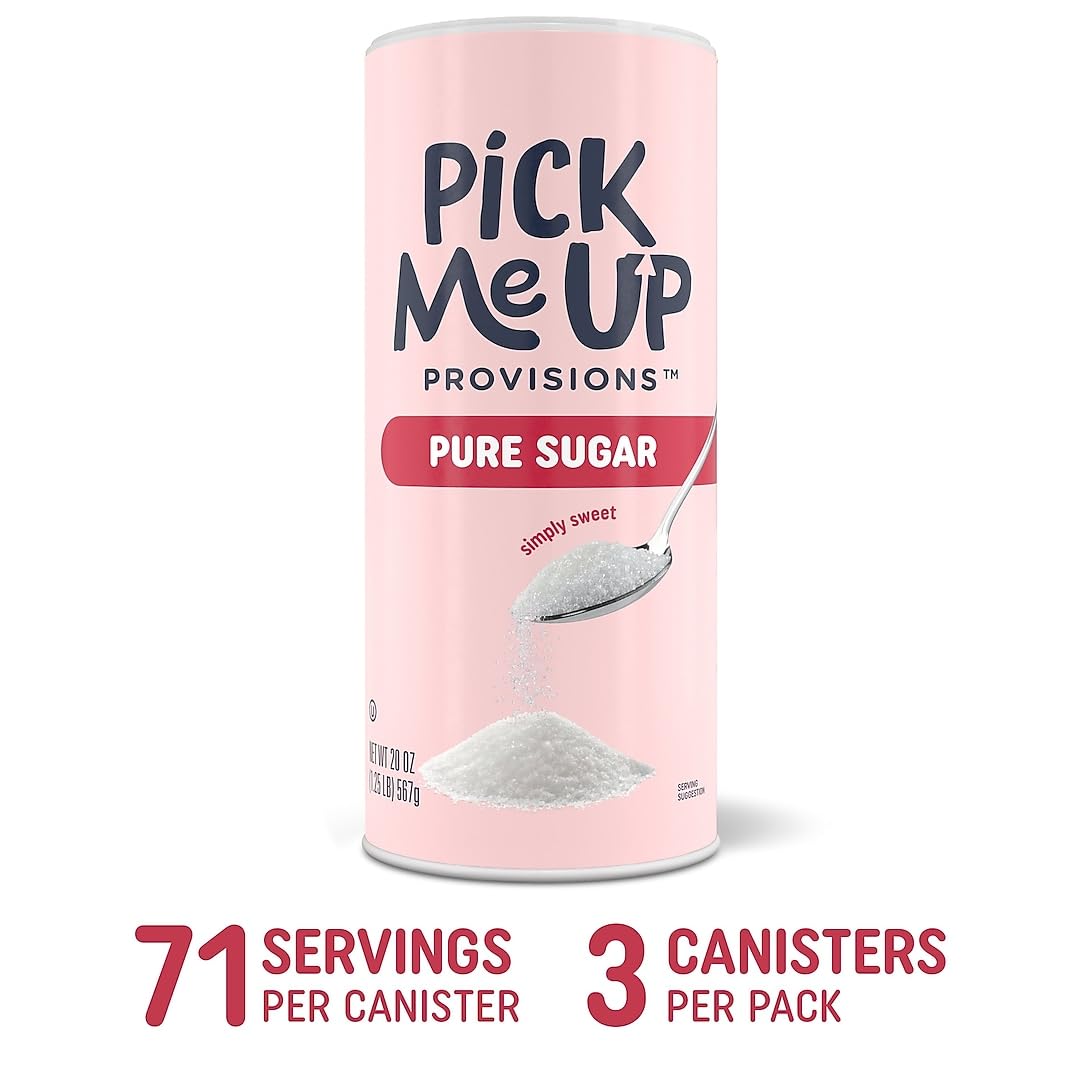 Amazon.com: Pick Me Up Provisions 100% Pure Cane Sugar, Easy Pour