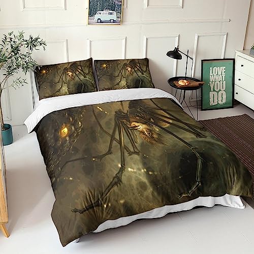 Housse de couette araignée 3D parure de lit microfibre ado - 2