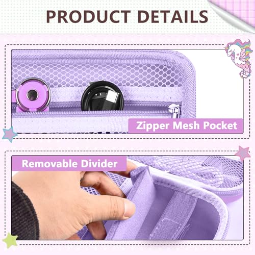 Image of Leayjeen Kids Camera Case Compatible with Cimizi /Gofunly /Aasonida /CAMCLID /LETSHAHA Kids Instant Print Camera, Kids Instant Camera for 1080P Printed Photos,Birthday Gifts for Kids-Purple(Case Only)