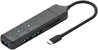 Woedpez Type C HUB Speed USB 3.0 HUB Splitter Card Reader Multiport with SDTF Ports for Computer Accessory HUB USB USB 3.0 Hub Splitter USB Extender 4 Port USB Data Hub Card Reader