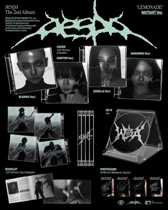 Amazon.com: aespa LEMONADE [MUTANT Ver.] 2nd Full Album (WINTER
