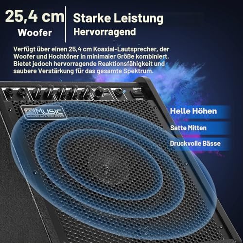 Coolmusic 100W Bluetooth Personal Monitor Verstärker Lautsprecher für elektrische...